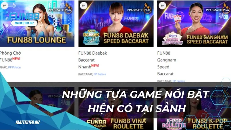 PP PalaceHot Fun88 – Trải nghiệm casino trực tuyến sôi động 3 Những tựa game nổi bật hiện có tại sảnh Casino PP PalaceHot
