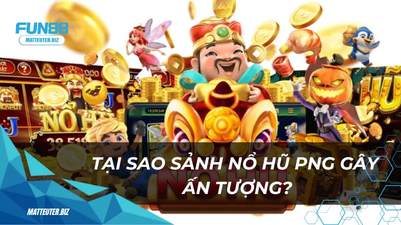 PNG tại Fun88 - Đích đến lý tưởng cho dân mê jackpot 1 Tại sao sảnh nổ hũ PNG tại Fun88 lại gây ấn tượng?